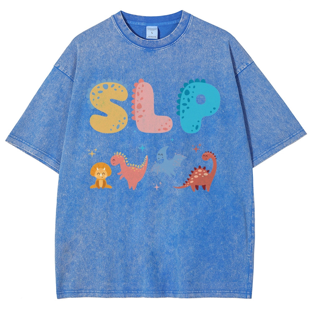 SLP Unisex Fit Washed T-Shirt Customscool