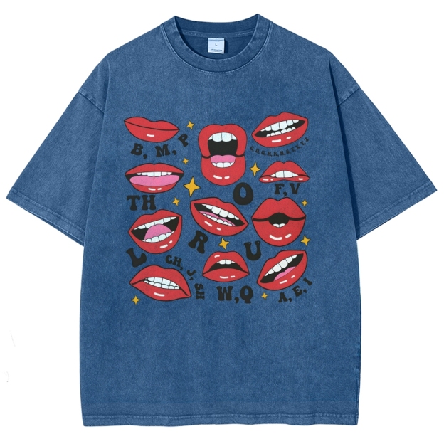 speech-therapyUnisex Fit Washed T-Shirt Customscool