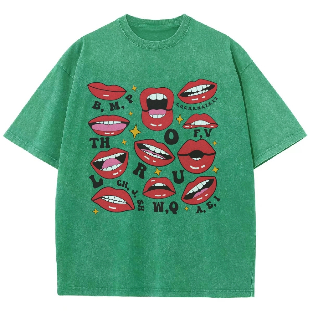 speech-therapyUnisex Fit Washed T-Shirt Customscool