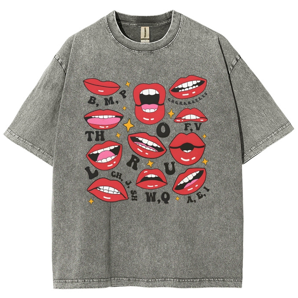 speech-therapyUnisex Fit Washed T-Shirt Customscool