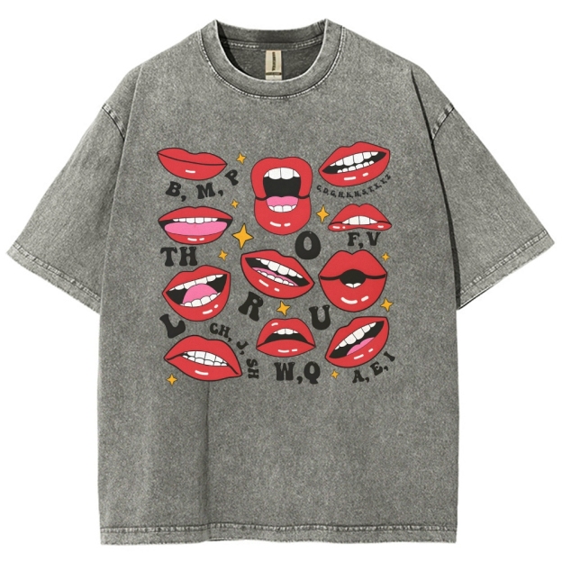 speech-therapyUnisex Fit Washed T-Shirt Customscool