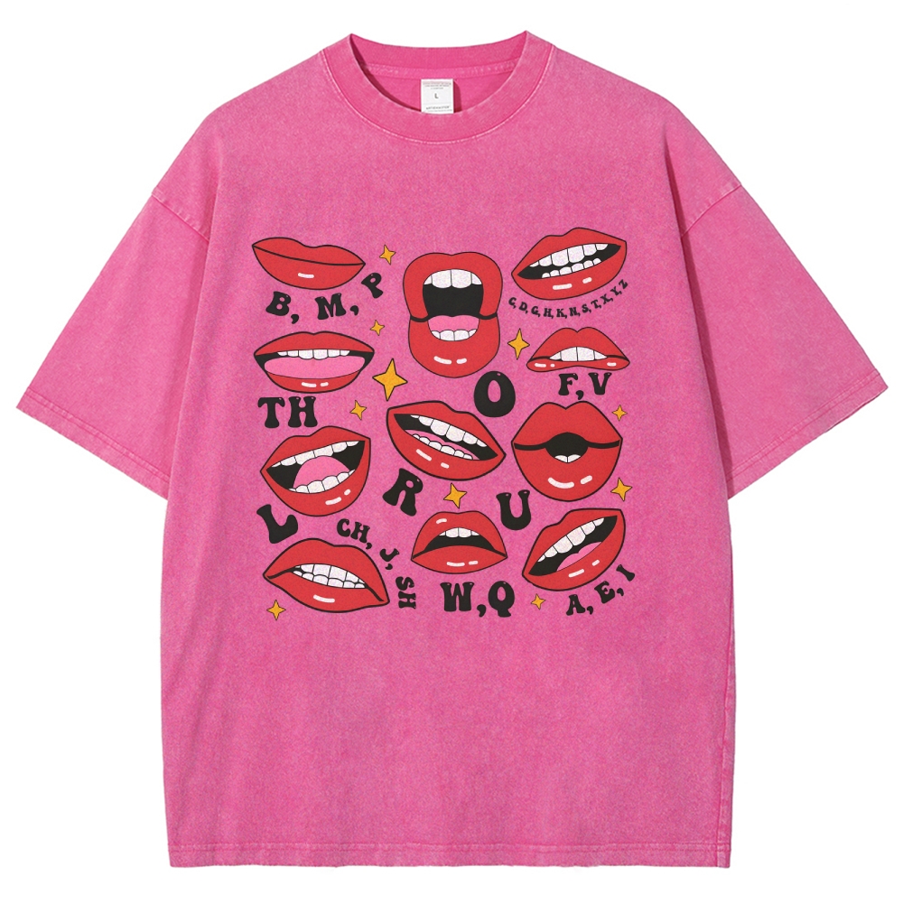 speech-therapyUnisex Fit Washed T-Shirt Customscool
