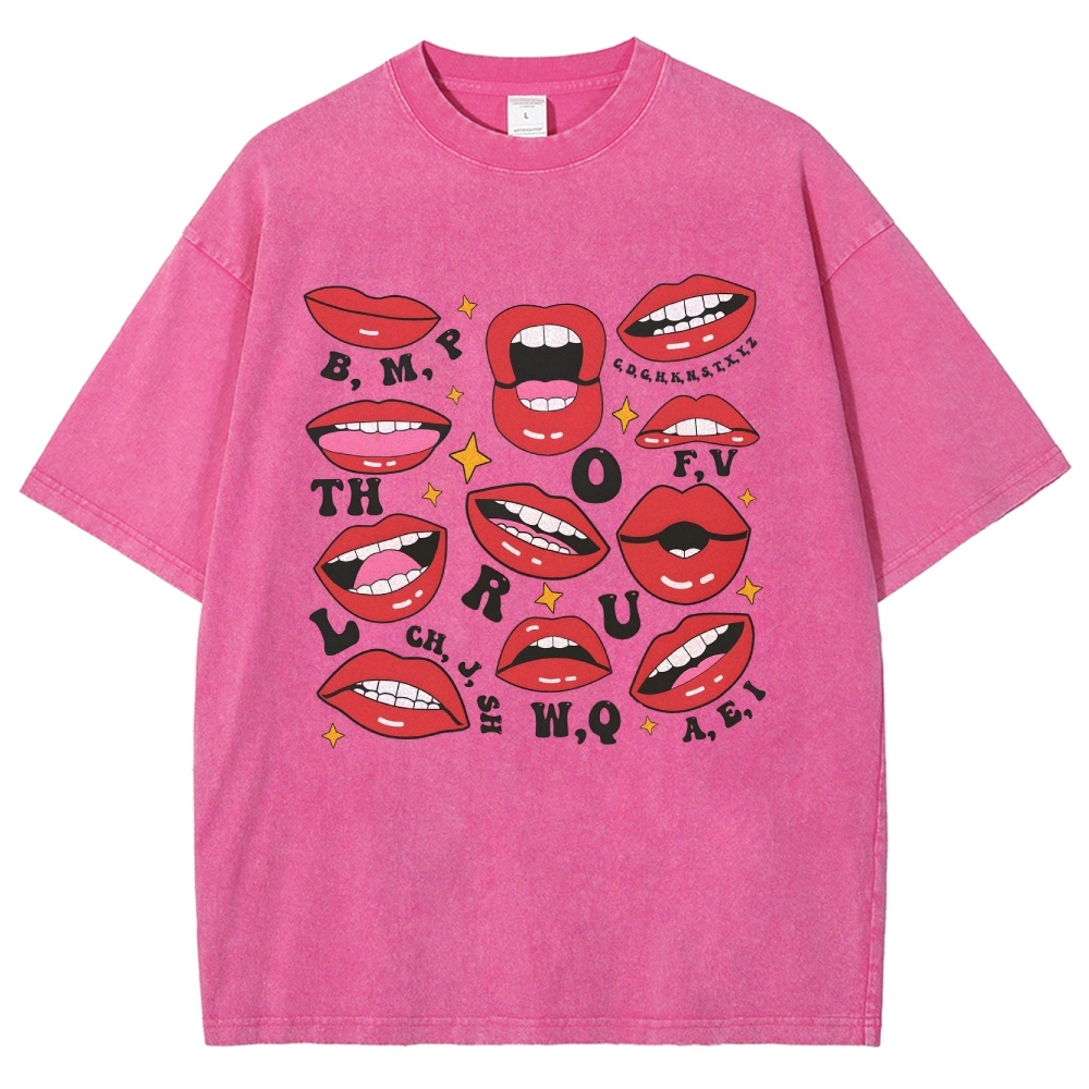 speech-therapyUnisex Fit Washed T-Shirt Customscool