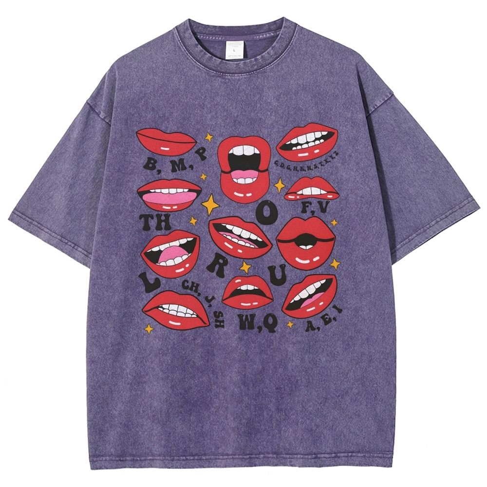 speech-therapyUnisex Fit Washed T-Shirt Customscool