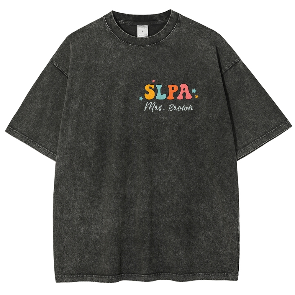 SLP Addcustom Unisex Fit Washed T-Shirt Customscool