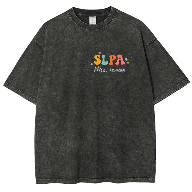 SLP Addcustom Unisex Fit Washed T-Shirt Customscool