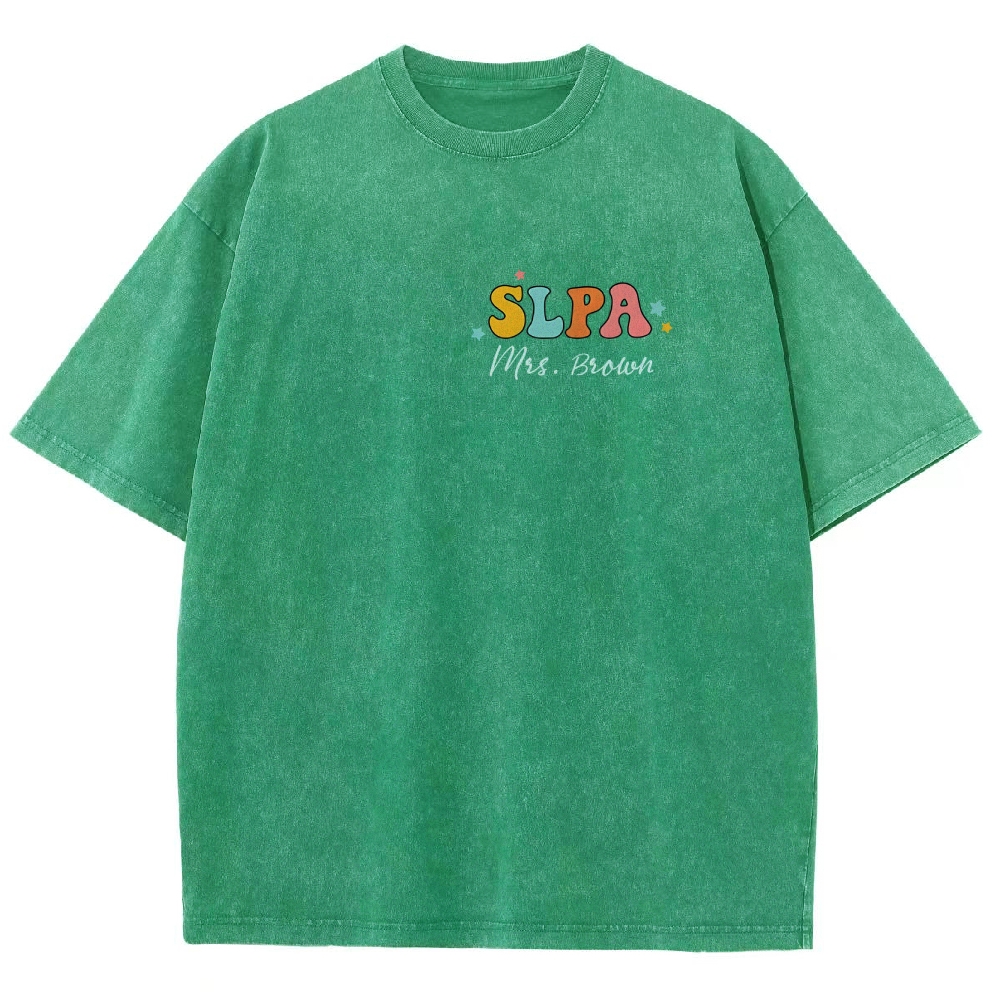 SLP Addcustom Unisex Fit Washed T-Shirt Customscool