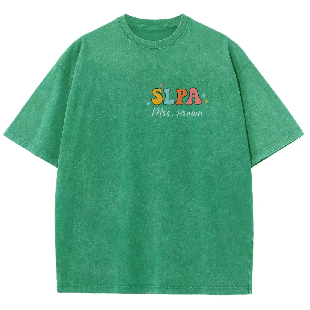 SLP Addcustom Unisex Fit Washed T-Shirt Customscool