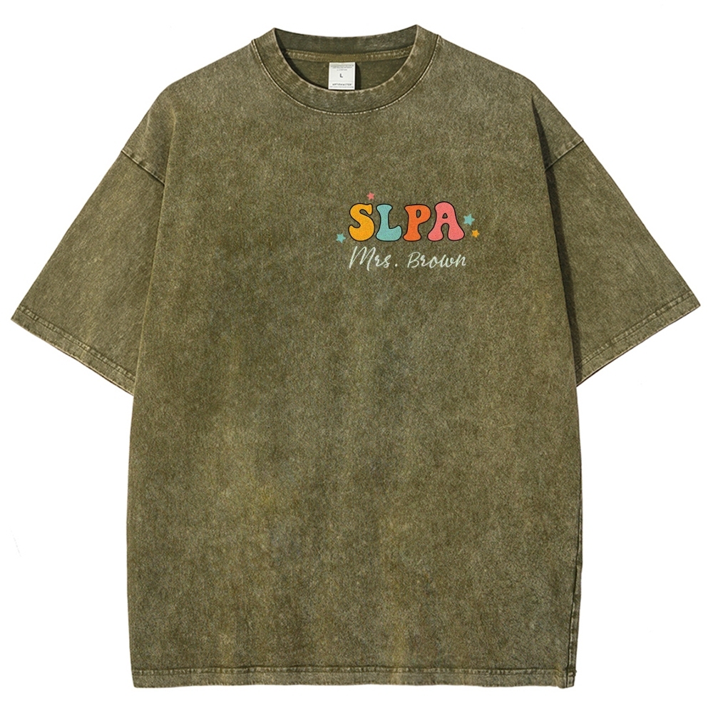 SLP Addcustom Unisex Fit Washed T-Shirt Customscool
