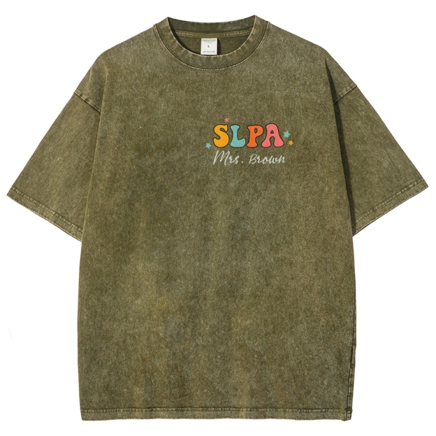 SLP Addcustom Unisex Fit Washed T-Shirt Customscool