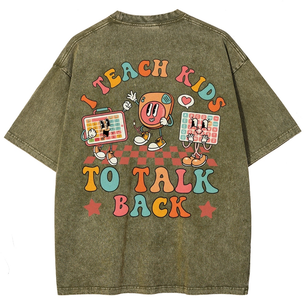 SLP Addcustom Unisex Fit Washed T-Shirt Customscool