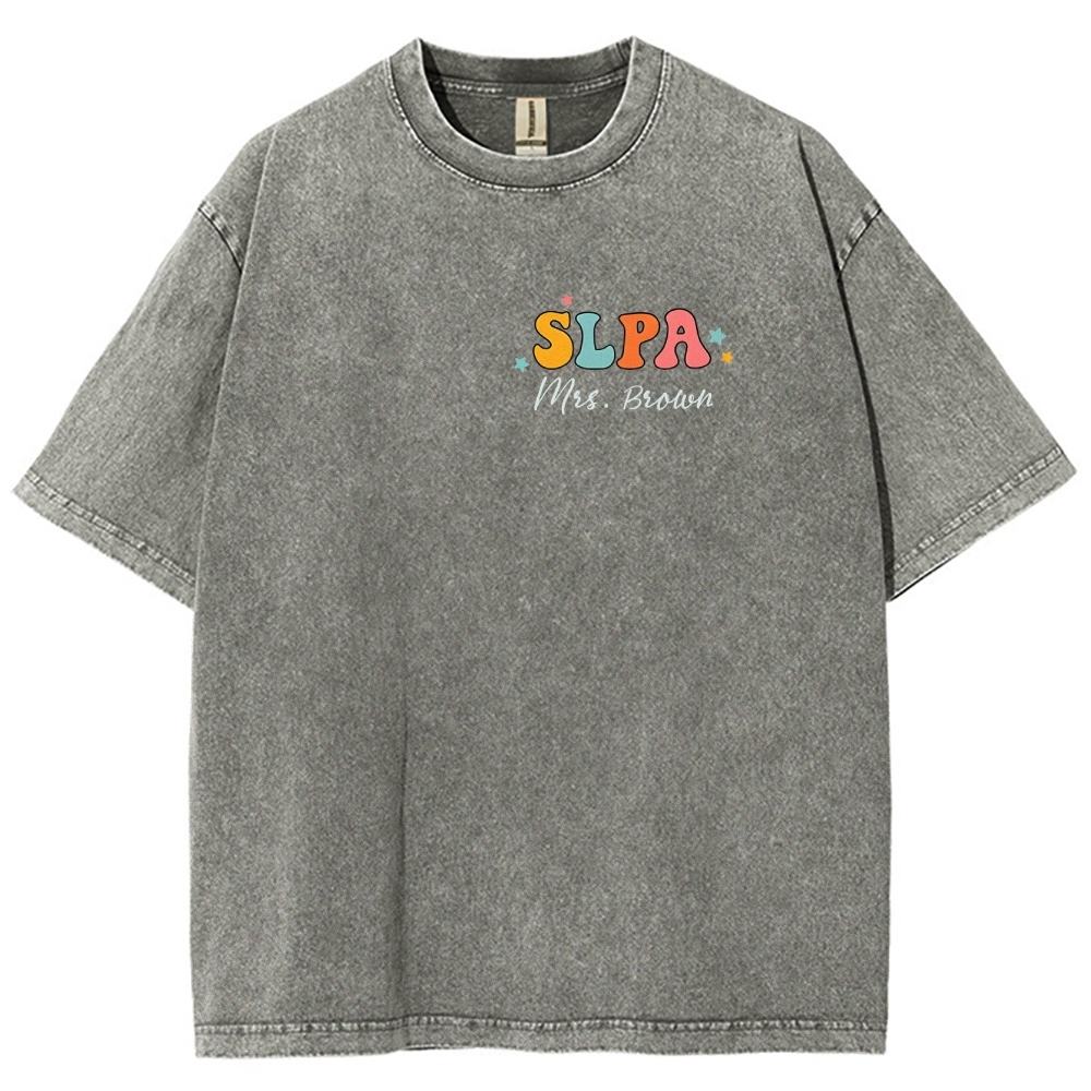 SLP Addcustom Unisex Fit Washed T-Shirt Customscool