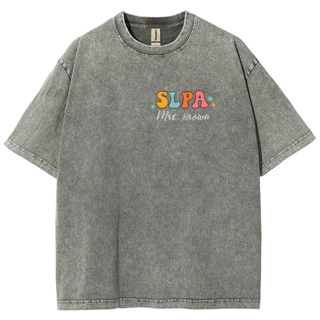 SLP Addcustom Unisex Fit Washed T-Shirt Customscool