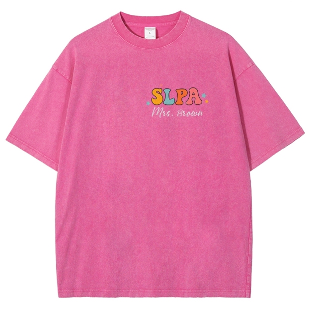 SLP Addcustom Unisex Fit Washed T-Shirt Customscool
