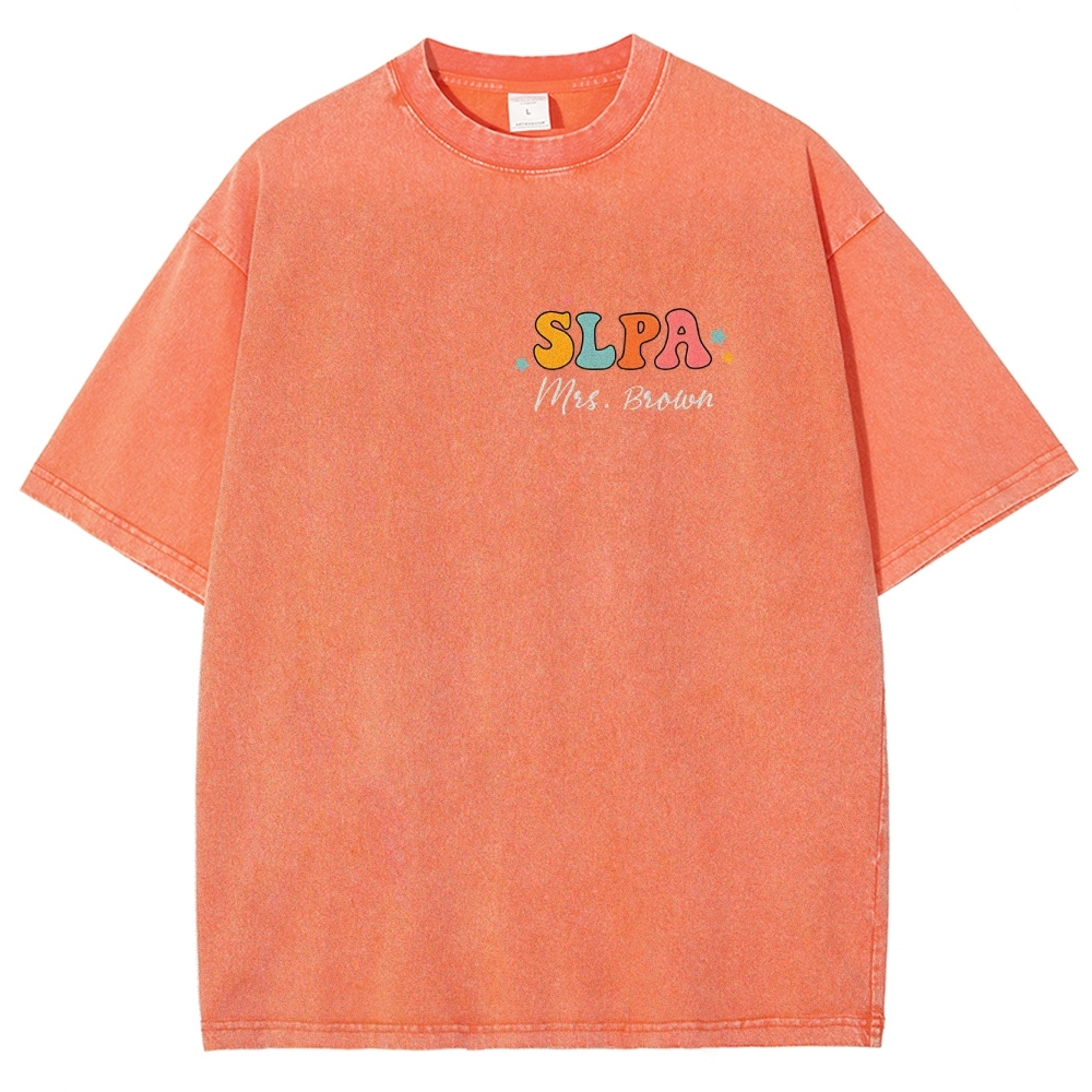 SLP Addcustom Unisex Fit Washed T-Shirt Customscool