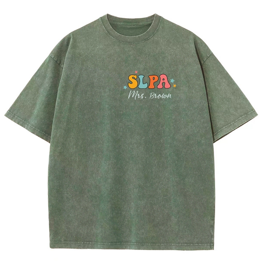 SLP Addcustom Unisex Fit Washed T-Shirt Customscool