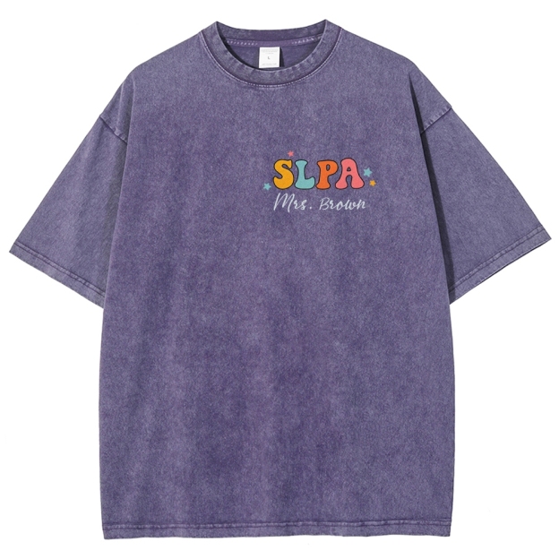 SLP Addcustom Unisex Fit Washed T-Shirt Customscool