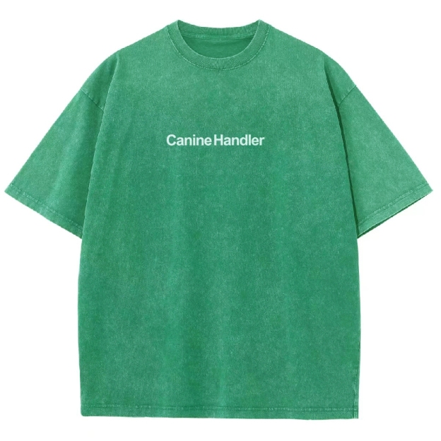 Canine Handler Unisex Fit Washed T-Shirt Customscool