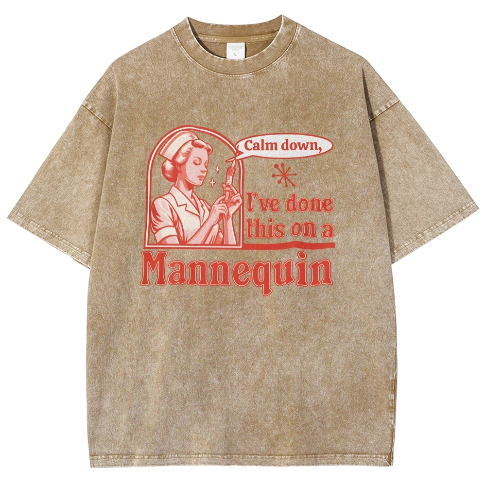 Nurse Unisex Fit Washed T-Shirt