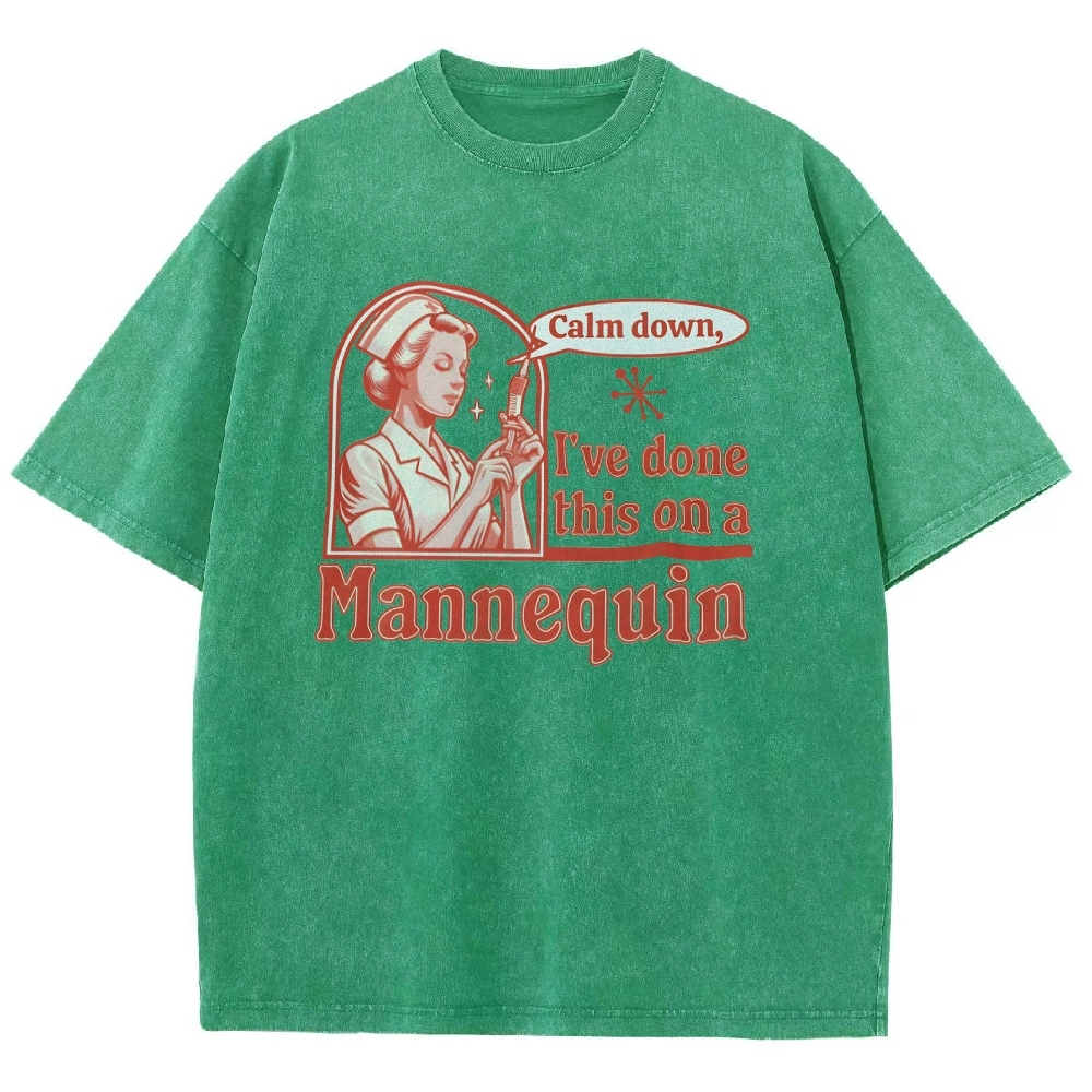 Nurse Unisex Fit Washed T-Shirt