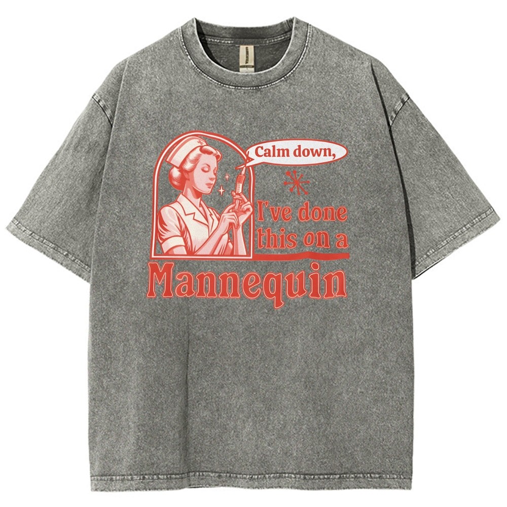 Nurse Unisex Fit Washed T-Shirt