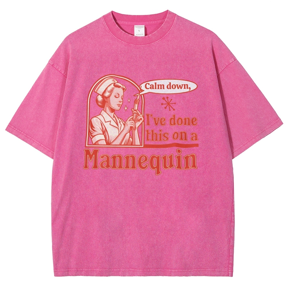 Nurse Unisex Fit Washed T-Shirt