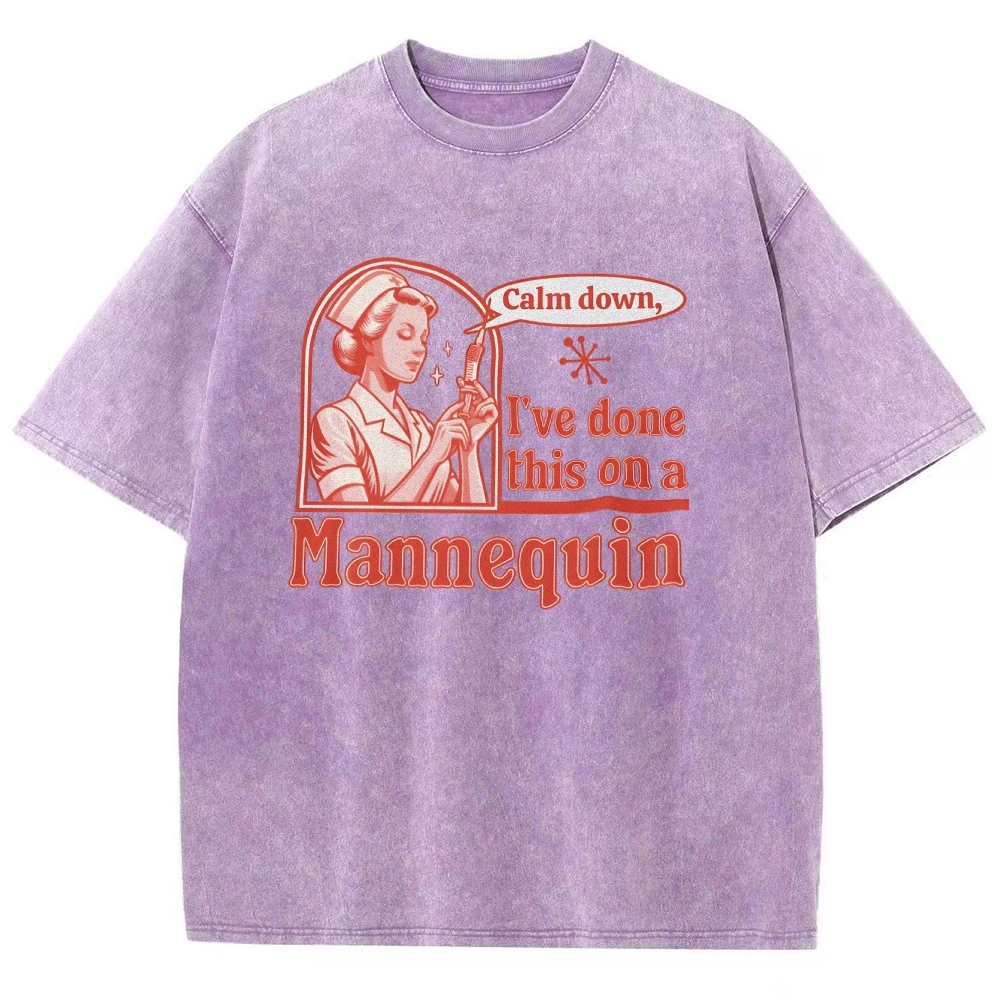 Nurse Unisex Fit Washed T-Shirt