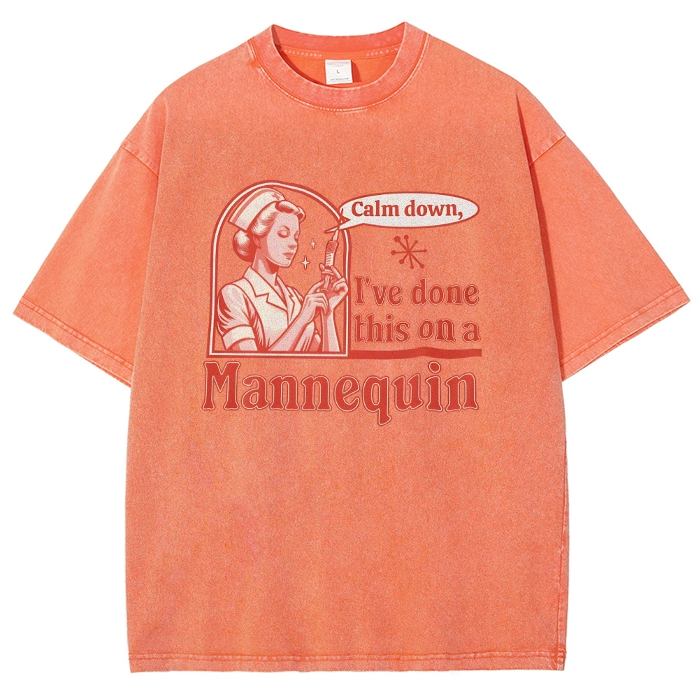 Nurse Unisex Fit Washed T-Shirt
