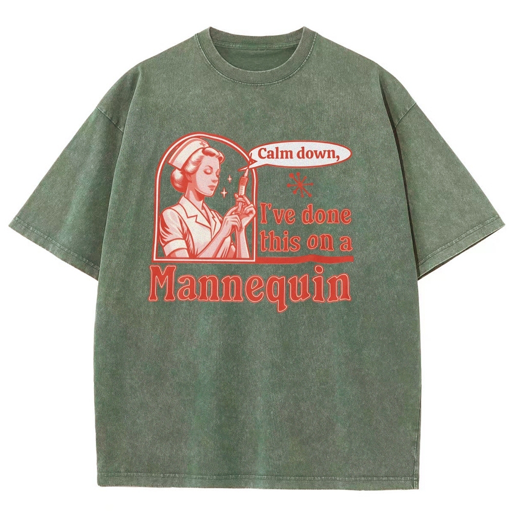 Nurse Unisex Fit Washed T-Shirt