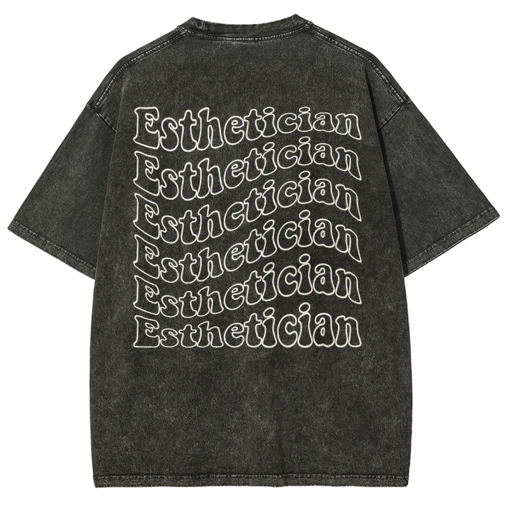 Esthetician Unisex Fit Washed T-Shirt