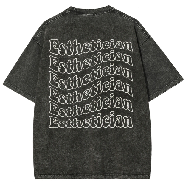 Esthetician Unisex Fit Washed T-Shirt