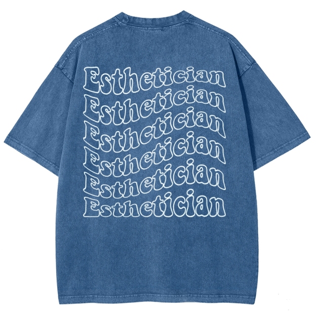 Esthetician Unisex Fit Washed T-Shirt