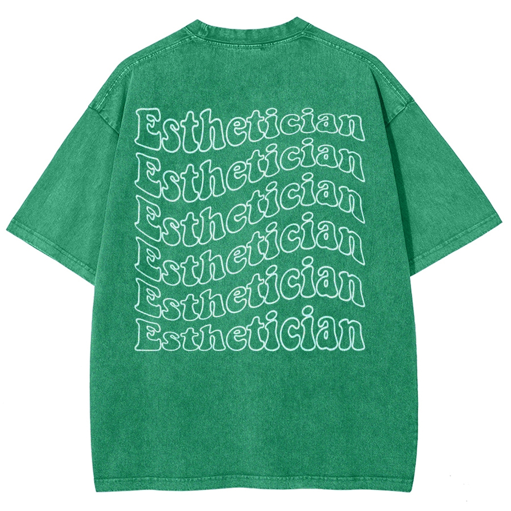 Esthetician Unisex Fit Washed T-Shirt