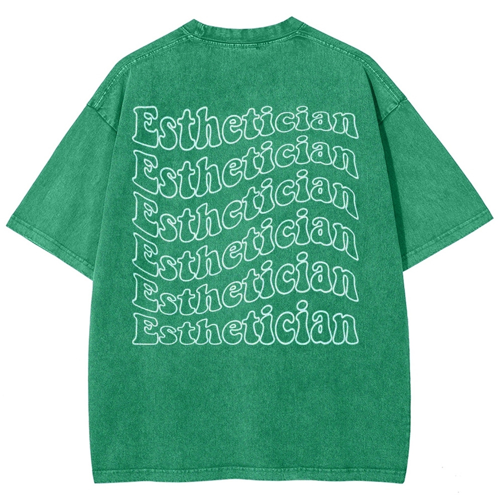 Esthetician Unisex Fit Washed T-Shirt