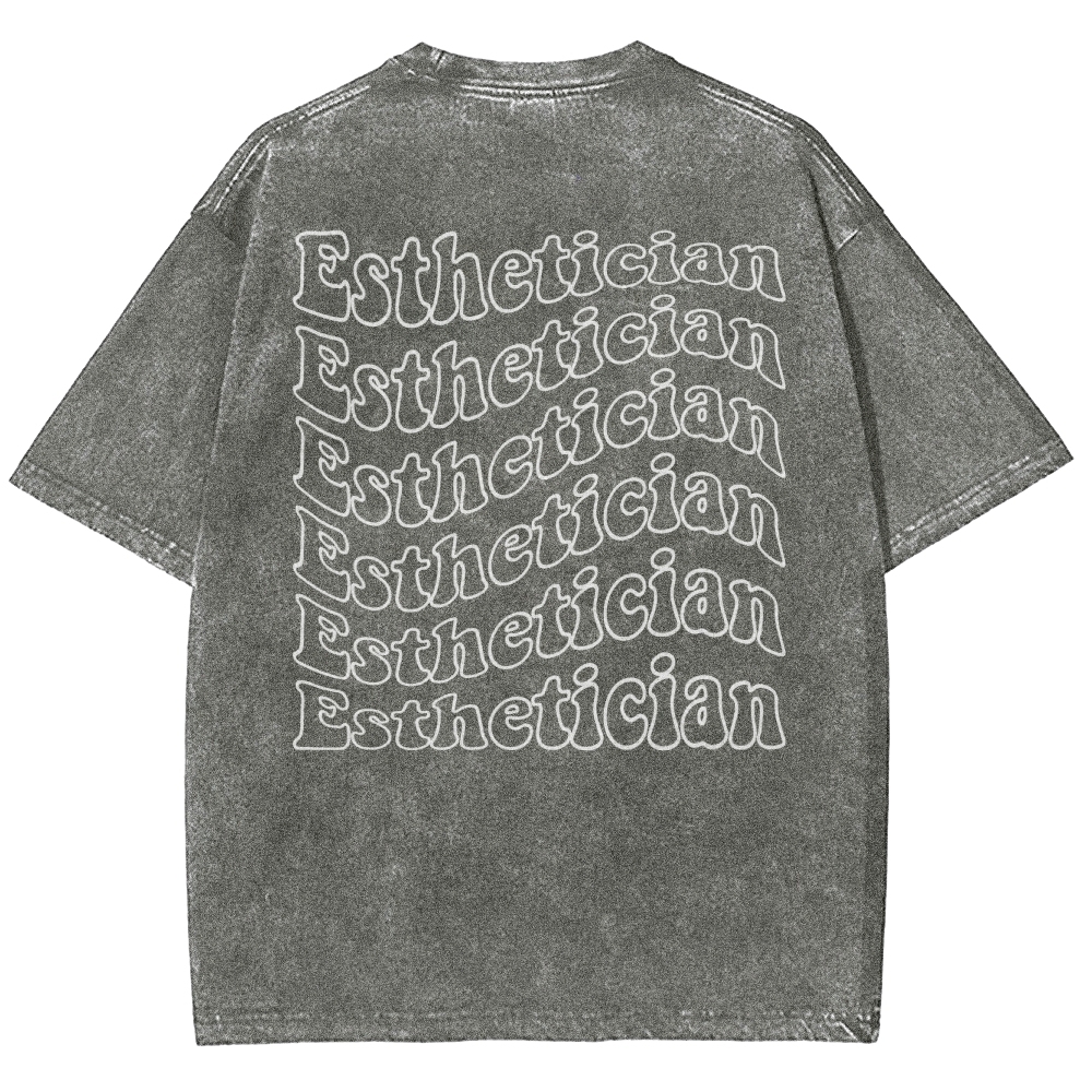 Esthetician Unisex Fit Washed T-Shirt