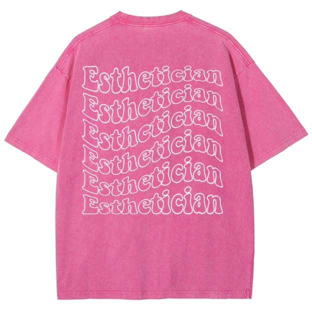 Esthetician Unisex Fit Washed T-Shirt