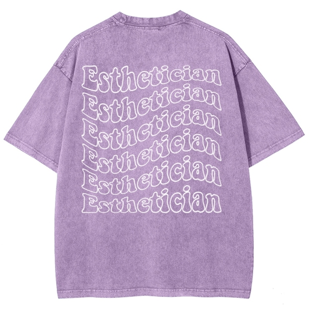 Esthetician Unisex Fit Washed T-Shirt
