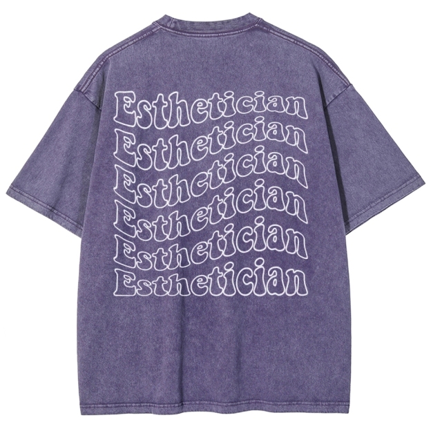 Esthetician Unisex Fit Washed T-Shirt
