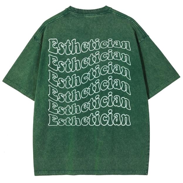 Esthetician Unisex Fit Washed T-Shirt