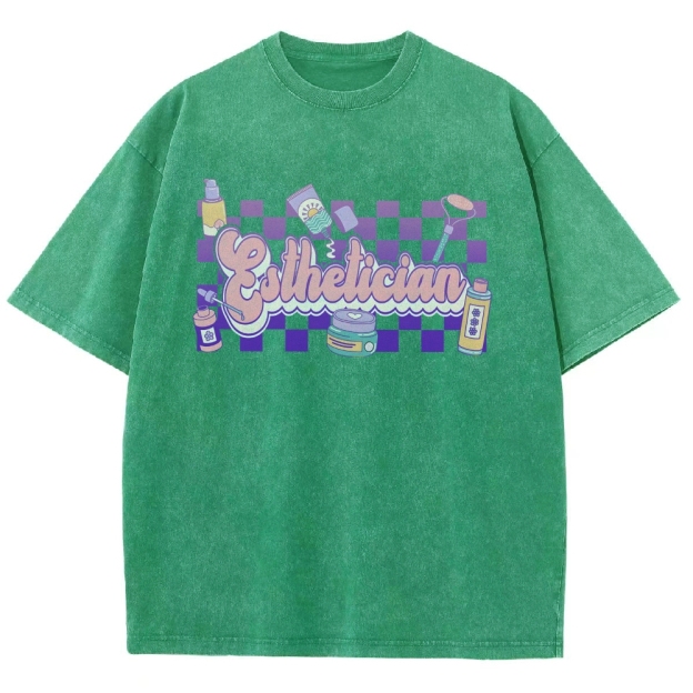 Esthetician Unisex Fit Washed T-Shirt