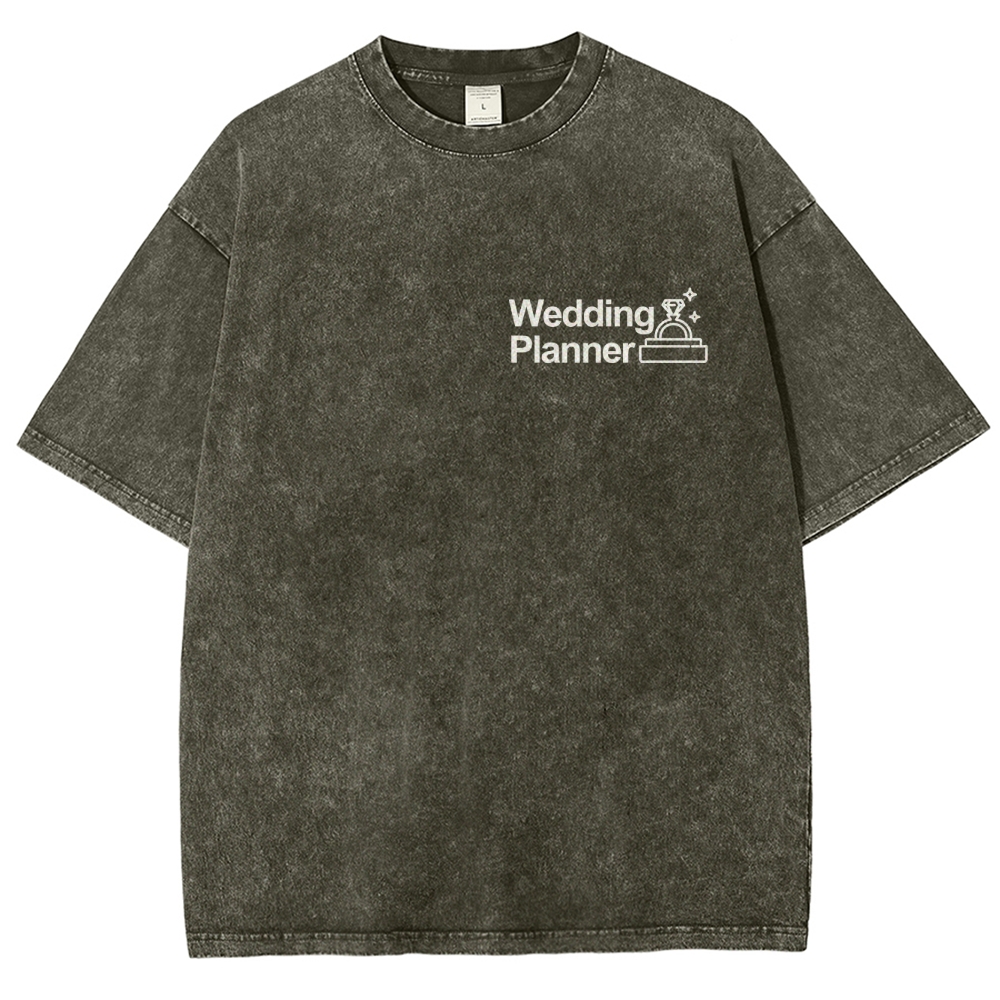 Wedding Planner Unisex Fit Washed T-Shirt