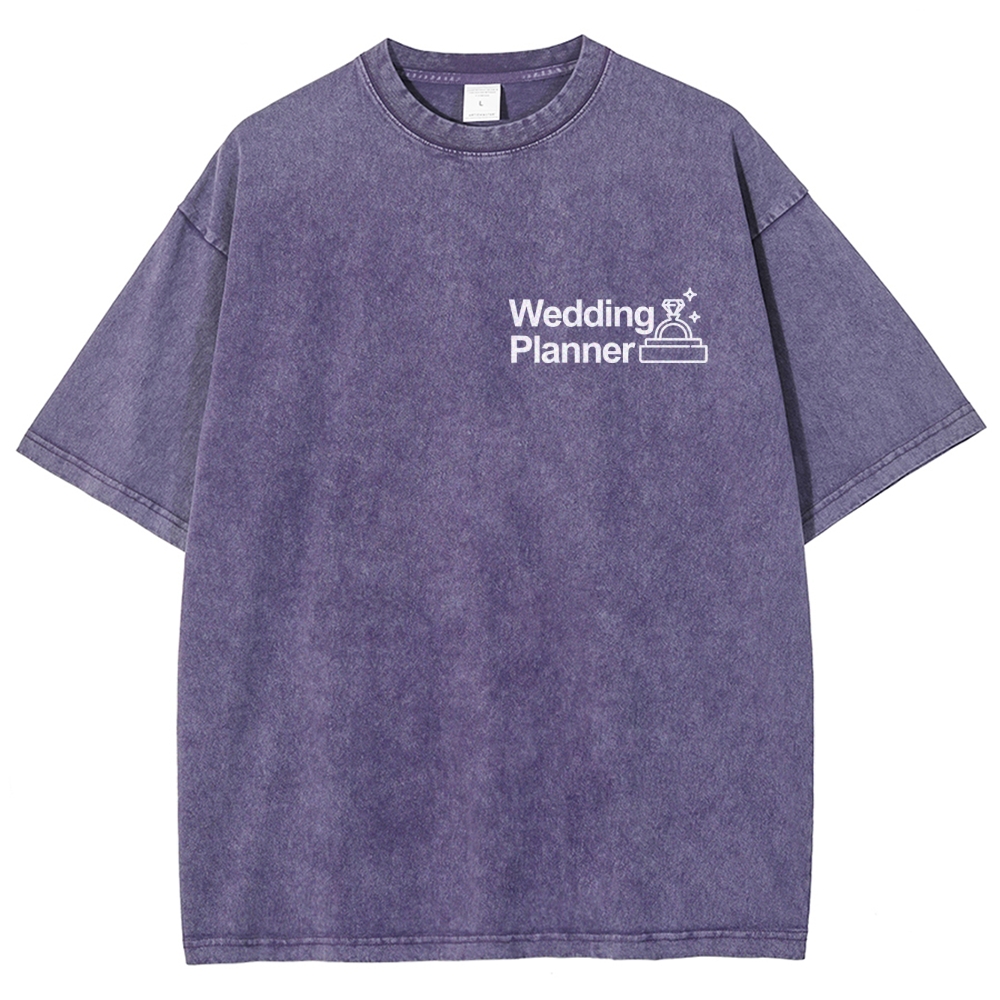 Wedding Planner Unisex Fit Washed T-Shirt