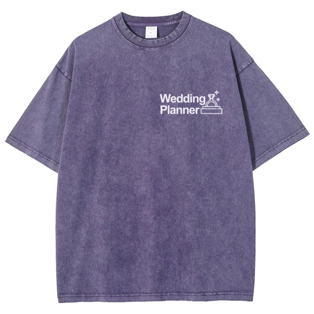 Wedding Planner Unisex Fit Washed T-Shirt