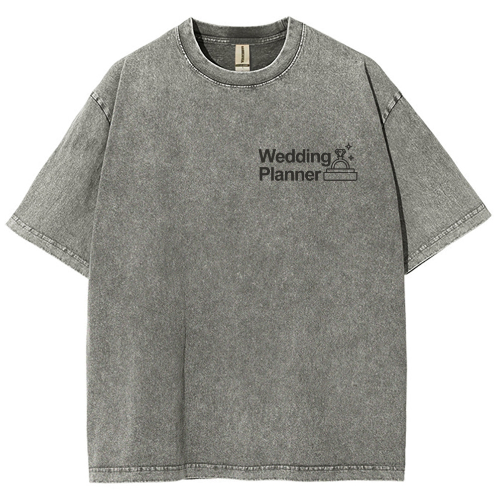 Wedding Planner Unisex Fit Washed T-Shirt