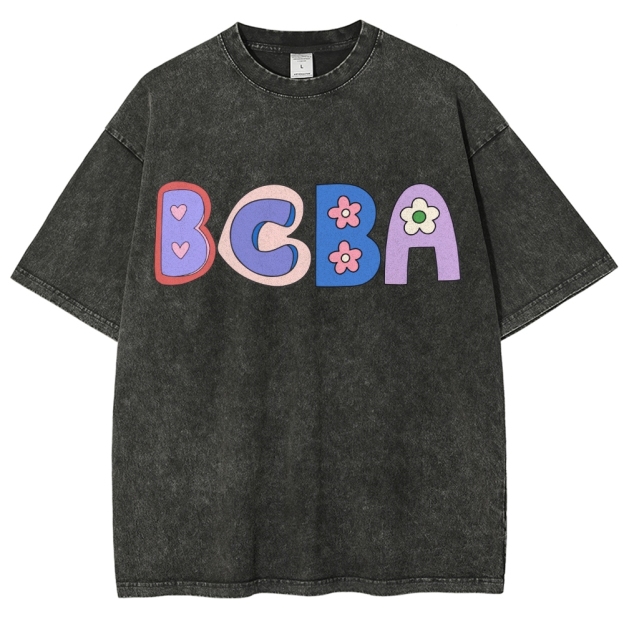 BCBA Board certified behavior analyst Unisex Fit Washed T-Shirt