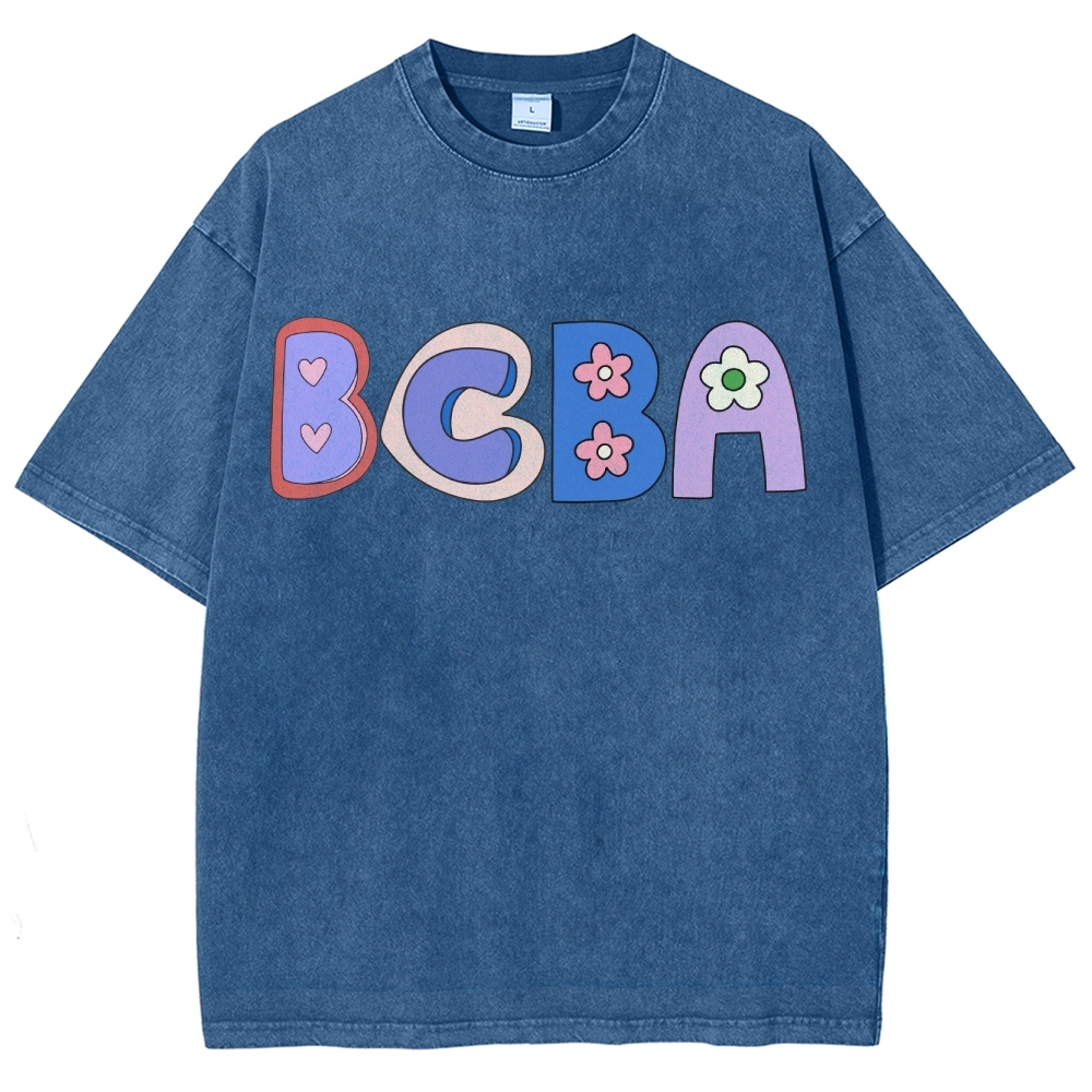 BCBA Board certified behavior analyst Unisex Fit Washed T-Shirt