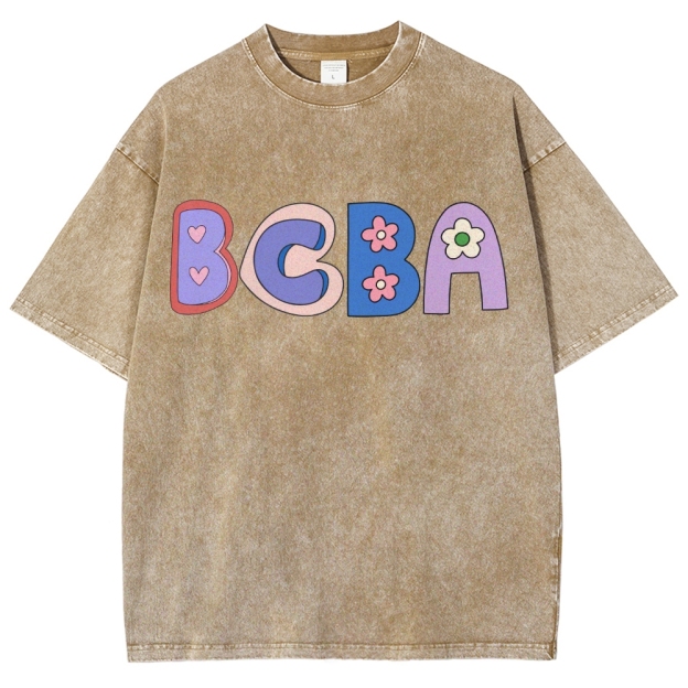 BCBA Board certified behavior analyst Unisex Fit Washed T-Shirt