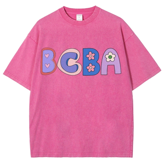 BCBA Board certified behavior analyst Unisex Fit Washed T-Shirt