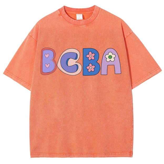 BCBA Board certified behavior analyst Unisex Fit Washed T-Shirt
