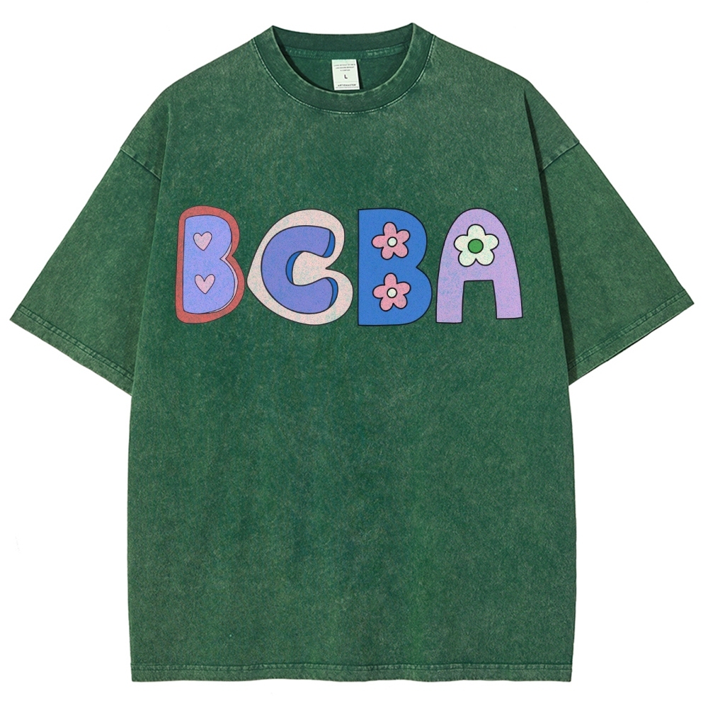BCBA Board certified behavior analyst Unisex Fit Washed T-Shirt